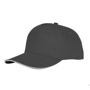 Bullet Unisex Ceto 5 Panel Sandwich Cap / Storm Grey